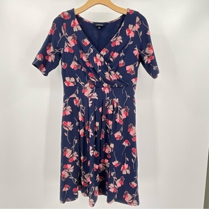 Lands End Floral Print‎ Maxi Dress Size 6-9 E13